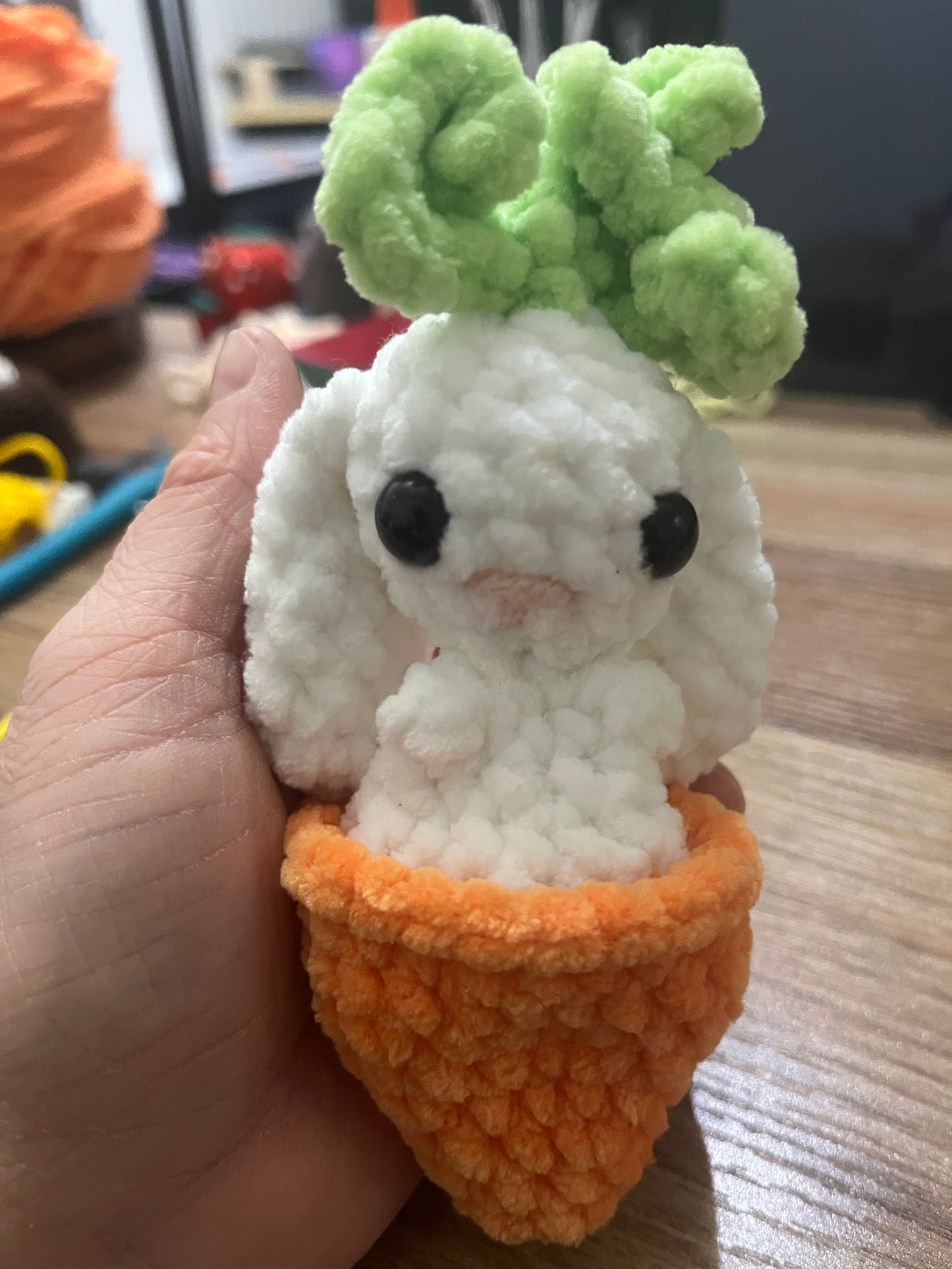 Rabbit in Carrot Fidget Pop