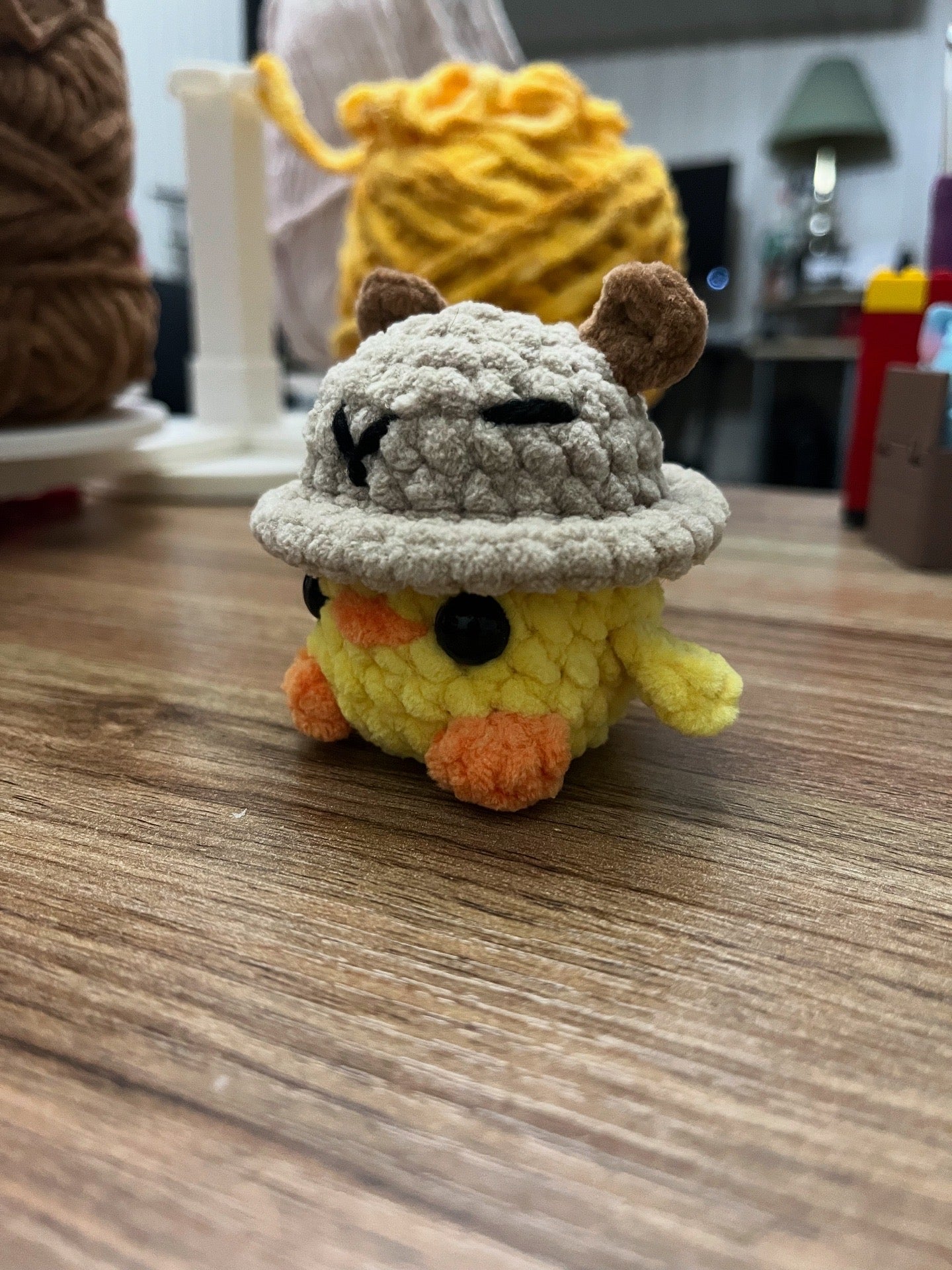 Chick in a Capybara Hat