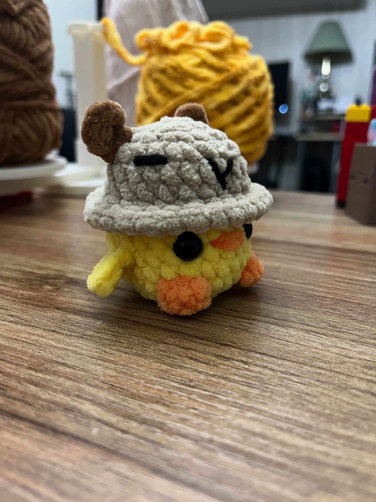 Chick in a Capybara Hat