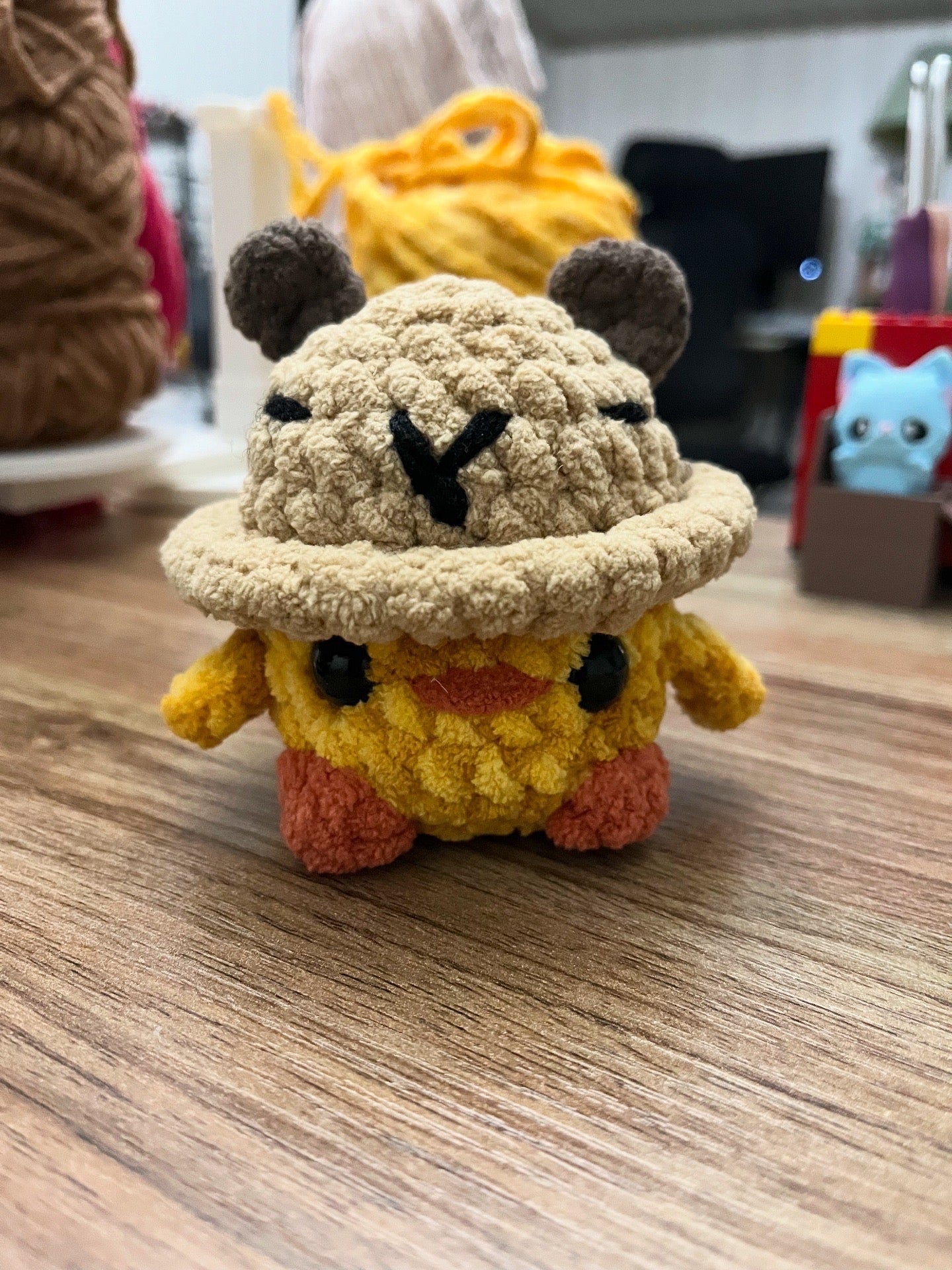 Chick in a Capybara Hat