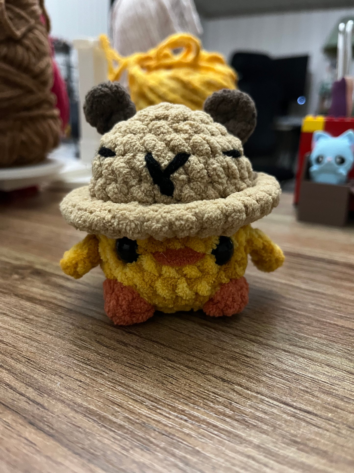 Chick in a Capybara Hat