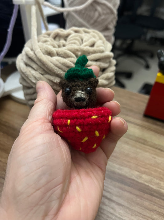 Straw-Beary Fidget Pop It