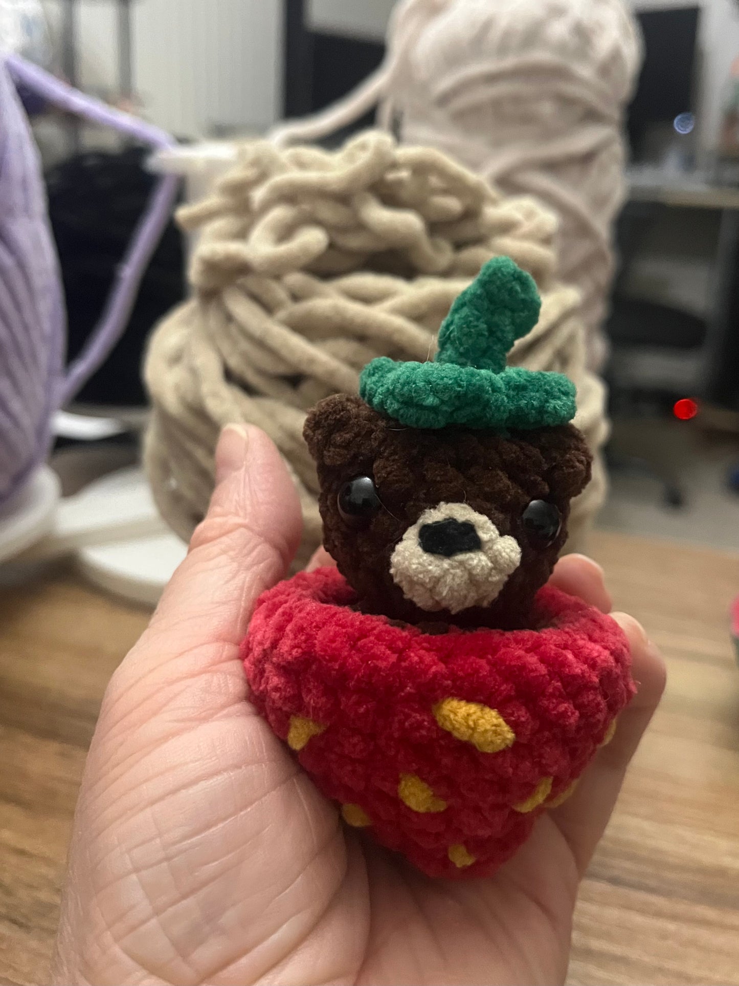 Straw-Beary Fidget Pop It