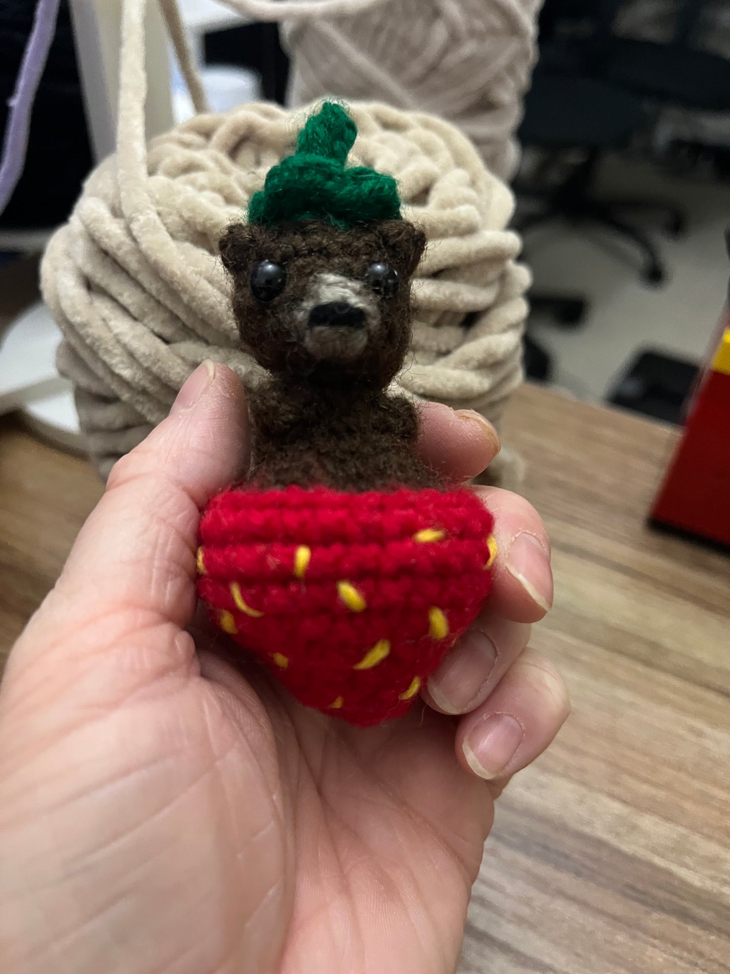 Straw-Beary Fidget Pop It