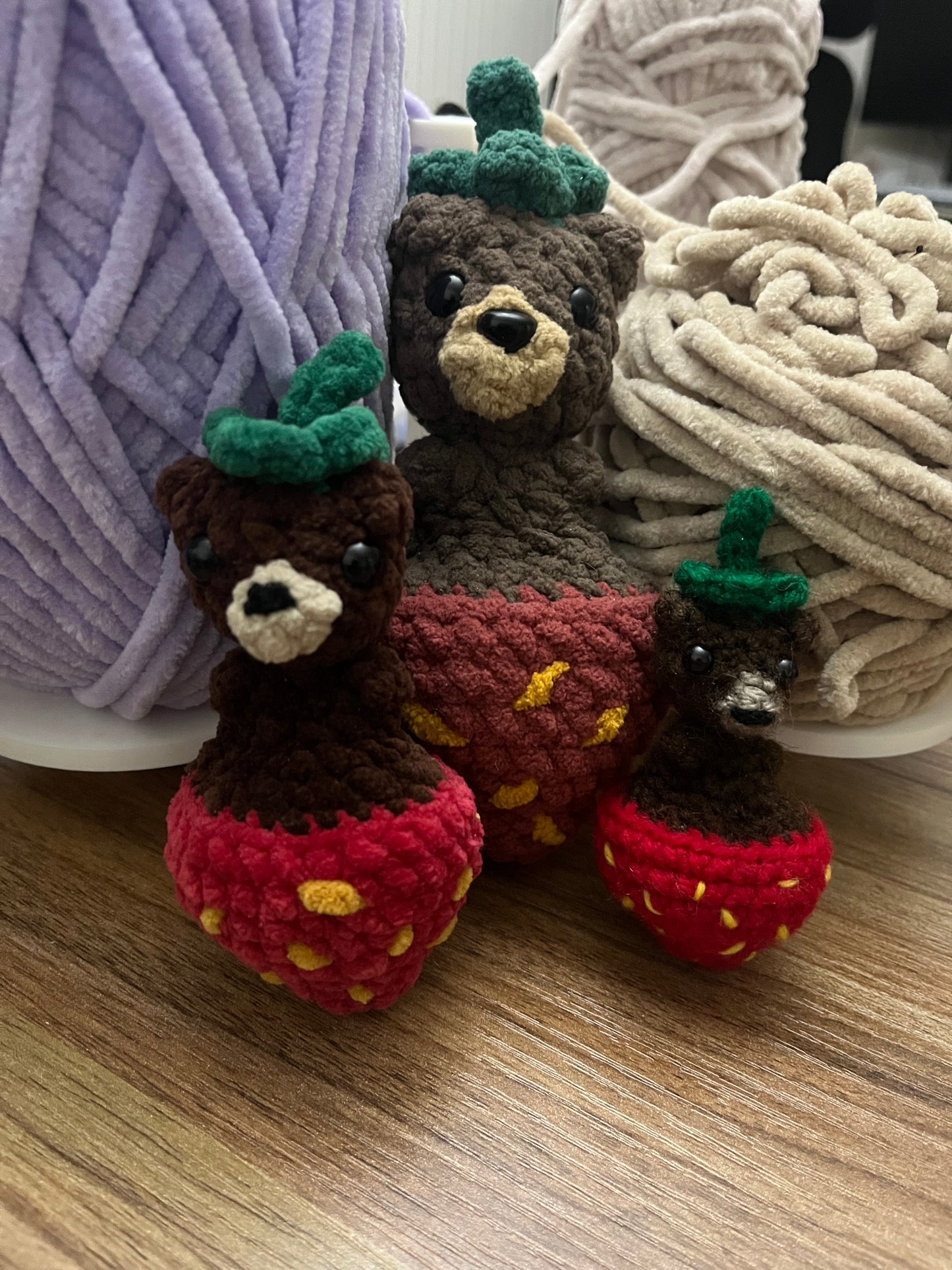 Straw-Beary Fidget Pop It