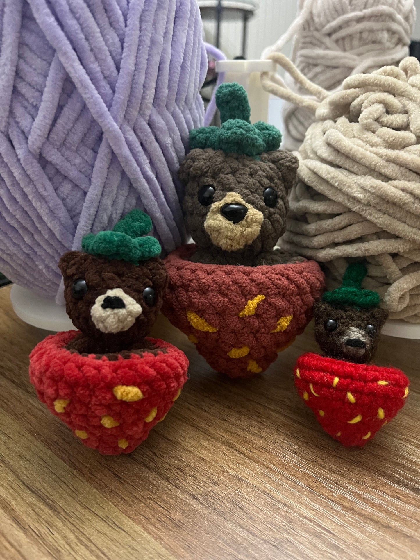 Straw-Beary Fidget Pop It