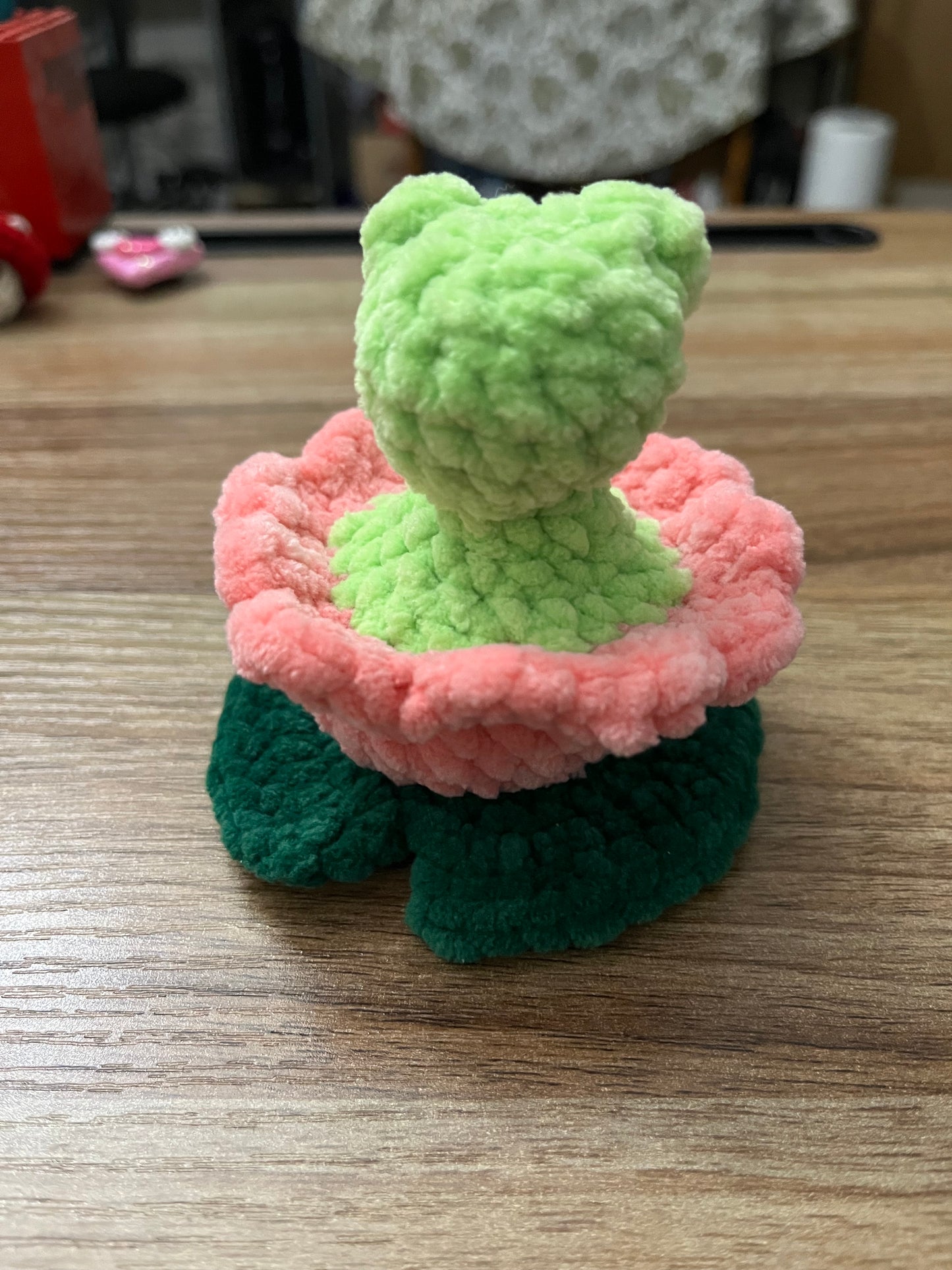 Frog in a Lily Pad Fidget Pop Plush