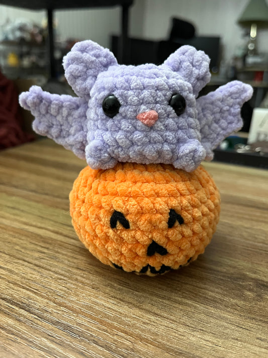 Pumpkin Bat Fidget Pop Plush