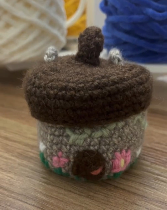 Whimsical Acorn Cottage Bag
