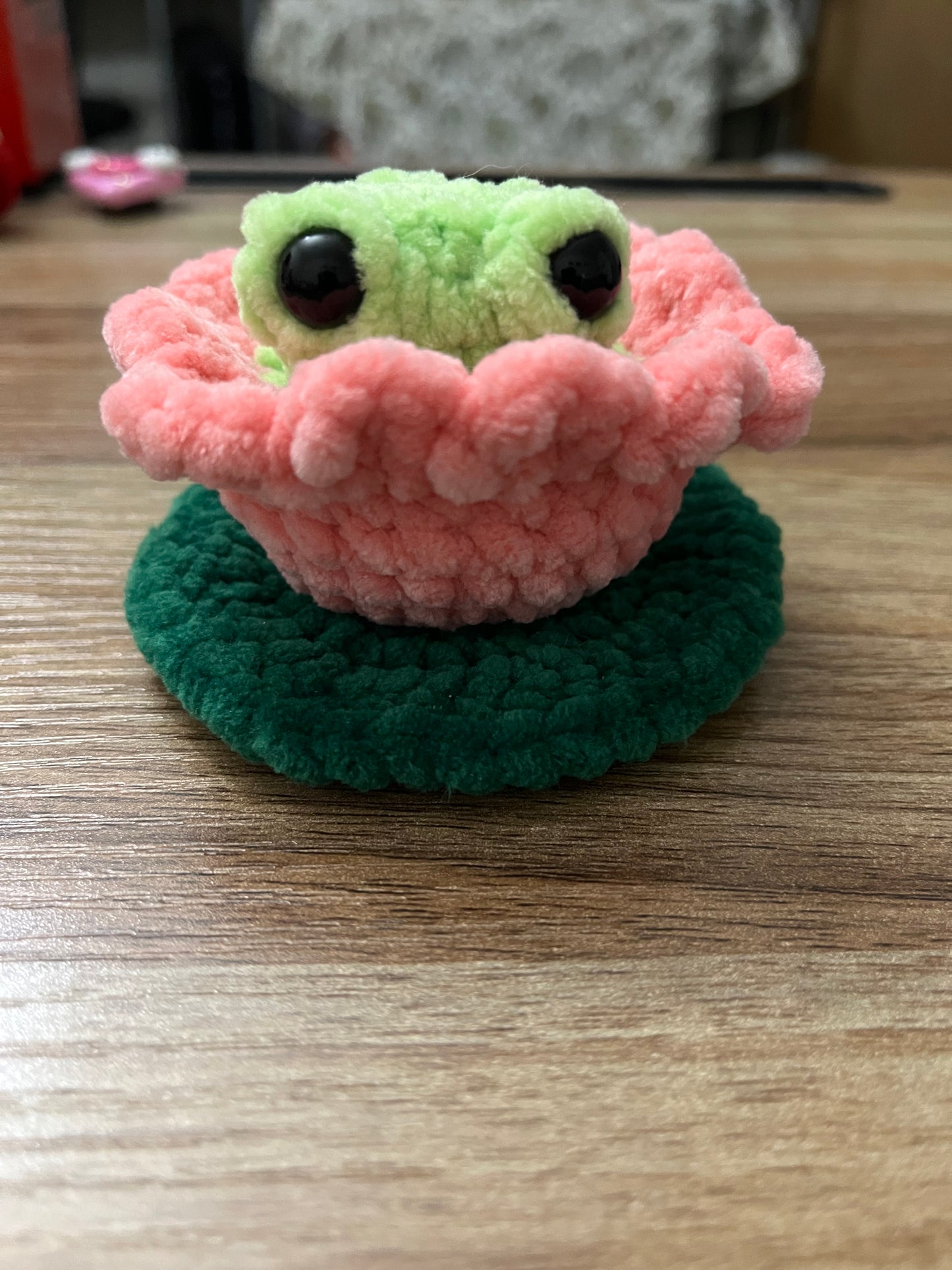 Frog in a Lily Pad Fidget Pop Plush