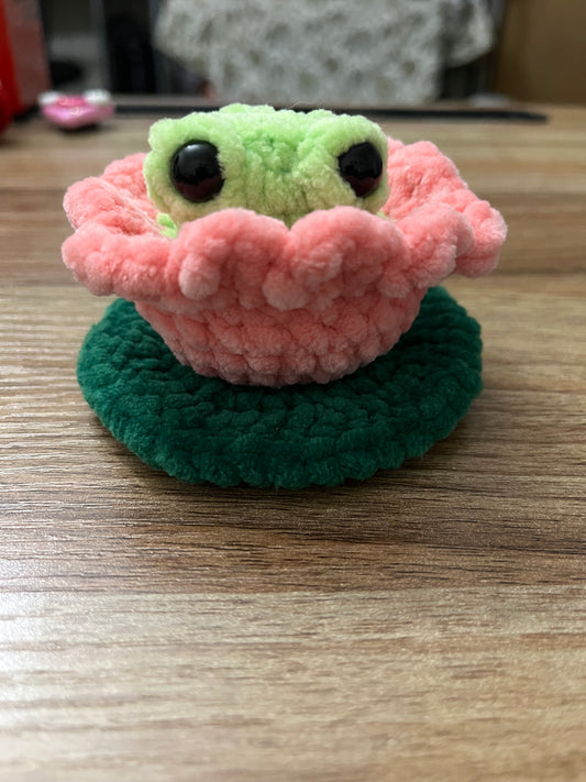 Frog in a Lily Pad Fidget Pop Plush