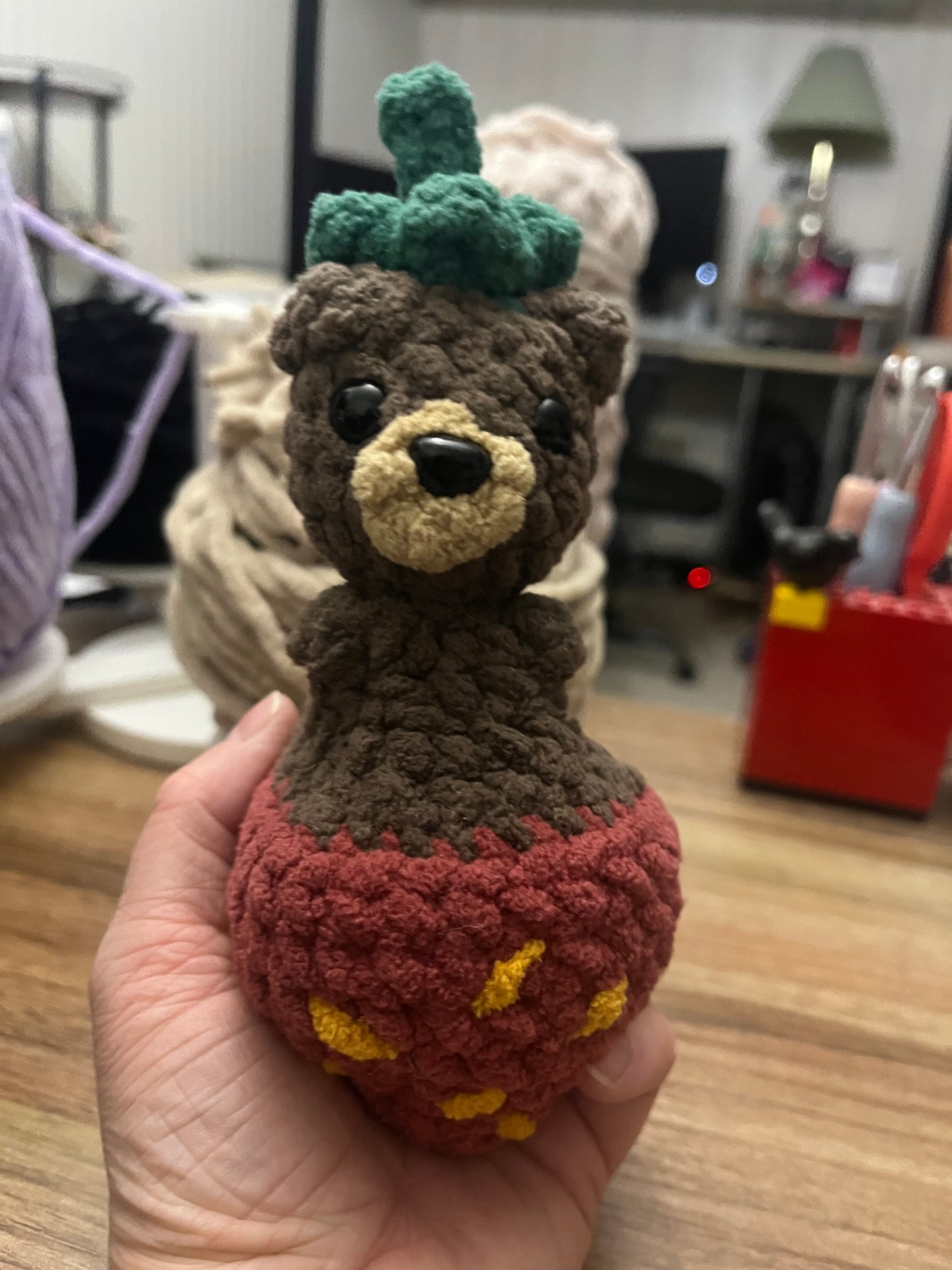 Straw-Beary Fidget Pop It