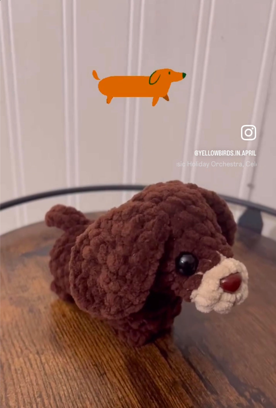 Dachshund Weiner pup Plush