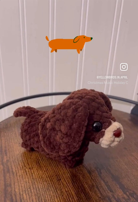 Dachshund Weiner pup Plush