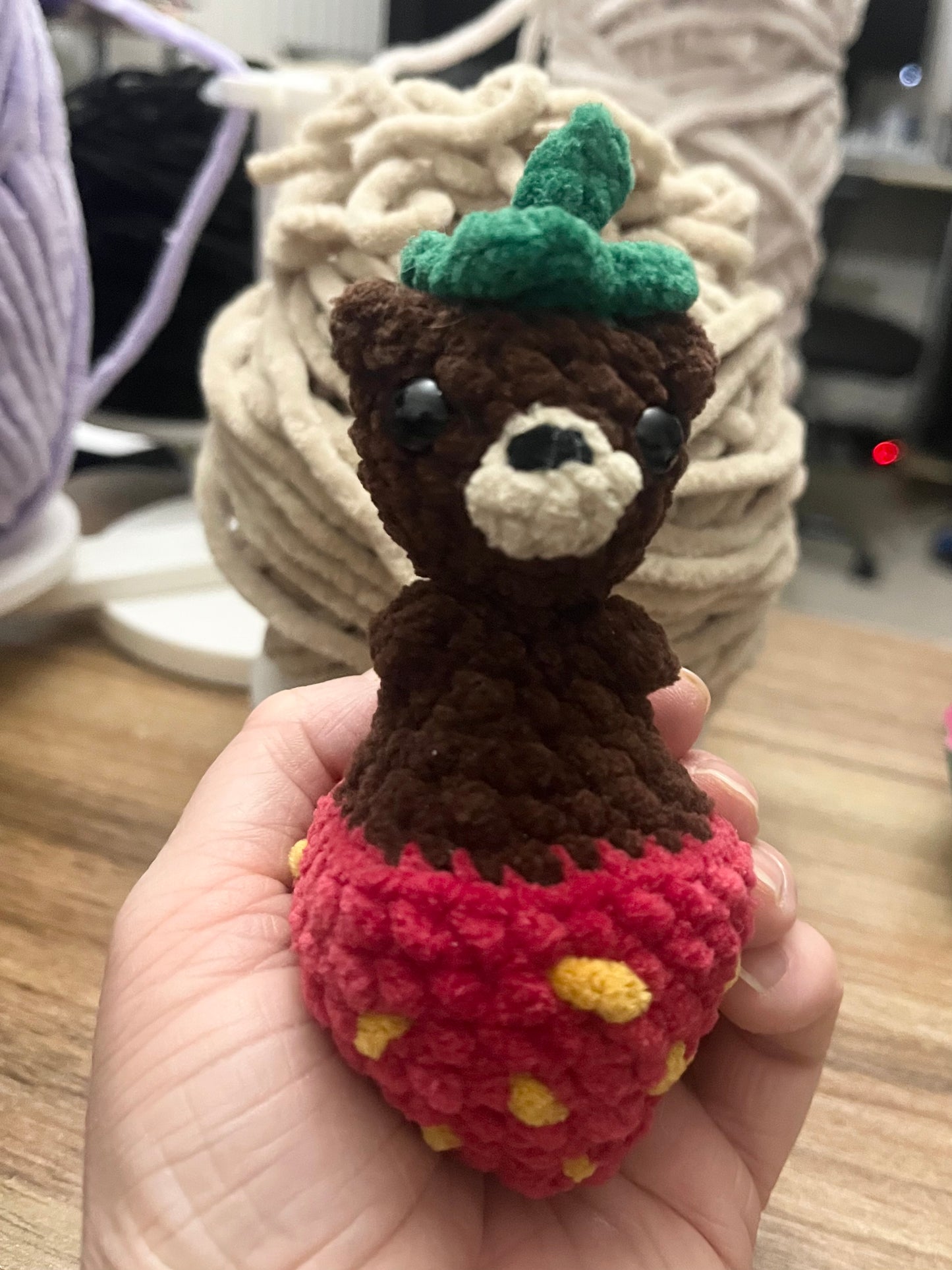 Straw-Beary Fidget Pop It